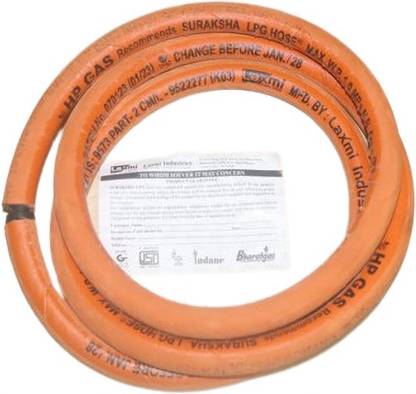 LAXMI SURAKSHA LPG HOSE 1.5 mm STEEL REINFORCED HP INDANE BHARAT RECOMENDED LPG HOSE PIPE Hose Pipe