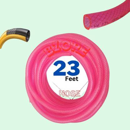 Magnetkart Premium Braided 23 Feet Hose Pipe - HP233 Useful for Every home Gardening, Car/Bike Wash, Cleaning ETC. Hose Pipe