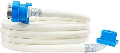 Eaglekart PVC 2 Meters/ 6.56ft Washing Machine Inlet Hose White Pipe Suitable for Fully automatic washing machine of top & Front Load machine Hose Pipe