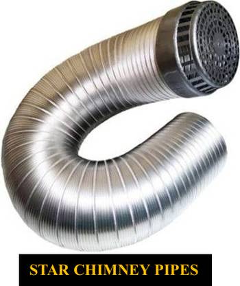 STAR 5.5 inch 4 feet Satr 5.5 Inch 4 Feet Chimney Pipe Hose Pipe