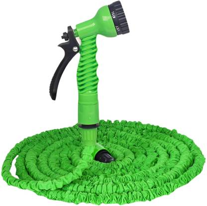 NEW WARE Expandable Water Hose with 7-Function Spray Gun – Ideal for Car Wash & Gardening Stretchable Water Pipe for Home & Garden Hose Pipe
