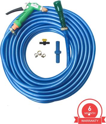 Anshi Metallic Blue color 5m with 1 mode spray Get slightly different in colour of pipe but same quality Hose Pipe