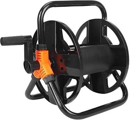 ROOTS & LEAF Garden Hose Reel | Smooth Retractable System for Hoses up to 10 Meters Garden Hose Stand
