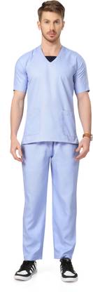 LUNAIN XL Sky Blue Scrub Gown Hospital Scrub