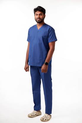 Panuniforms M Royal B 04 Shirt, Pant Hospital Scrub