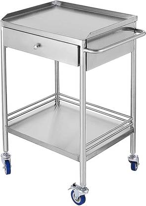 Indian Decor Stainless Steel Dressing Trolley