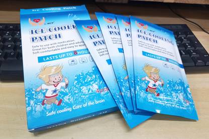 ACU-CHECK 4 Sheets Cooling Patches for Fever Discomfort & Pain Relief Cooling Relief Fever Cooling Path Pack