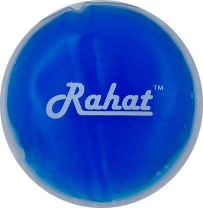 Rahat Blue Gel Ice Pack Soft Flexible Hot/Cold for Injuries Pain,Reduce Swelling Reusable Round Gel Ice Pack Soft & Flexible Use Microwave Hot or Freezer Cold Pack