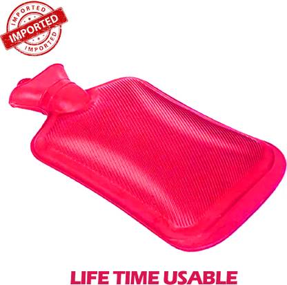 CRETO Hot Water Rubber Bag Heating Pad Non Electric Rubber 1 L Hot Water Bag