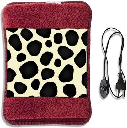 CRETO Velvet Fur Gel Filled Full Body Pain Reliever Gel Filled Electric 1 L Hot Water Bag