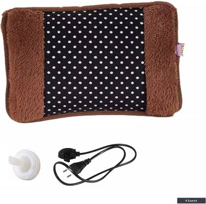Fluent Electric Hot Water Bag with Auto Power Cut-off Heating Bag Pain Relief Warm Bag Electric Hot Water Bag 1 L Hot Water Bag