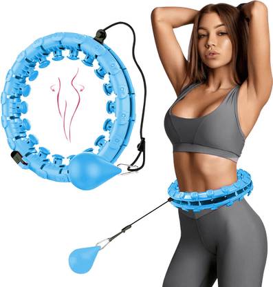 Buzzomart Smart Hula Hoops Weighted Hula Hoop with 26 Detachable Knots,Fitness Hoops Hula Hoop