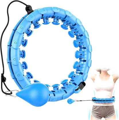 KIZJORYA 2 in 1 Fitness Exercise Abs Workout Hula Hoop (Diameter - 106 cm) Hula Hoop