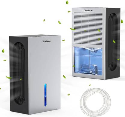 ELEPHANTBOAT Room Dehumidifier with Drain Hose and 2 Working Modes, 7 Color LED Light Portable Humidifier