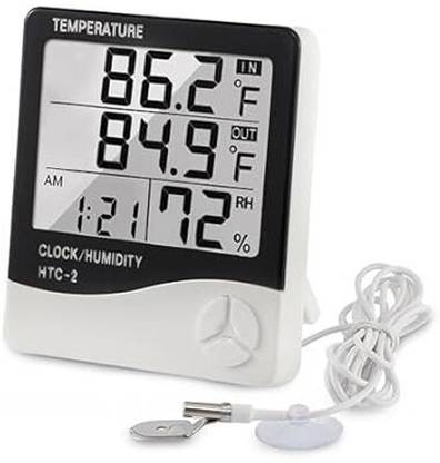 BTS HTC-2: Dual Function Temperature and Humidity Meter LCD Display Room Thermometer Hydrometer