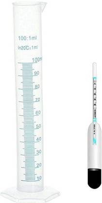 Bloom Lactometer for Checking Milk Purity at Home Dairy Milk Gravity Tester With 100ML Hydrometer