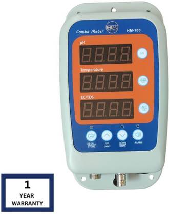 HM DIGITAL HM-100 Continuous pH/EC/TDS/Temp Monitor with 1 Year Warranty Hydrometer