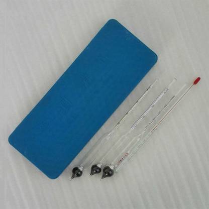 Lyla 3Pieces Glass Hydrometer Alcohol Meter Vinometer Tester 0-40, 40-70, 70-100
