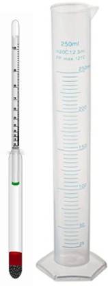 LABz Alcoholmeter 0-100 Spirito meter Spirits, Hydrometer With 250ml Jar Hydrometer
