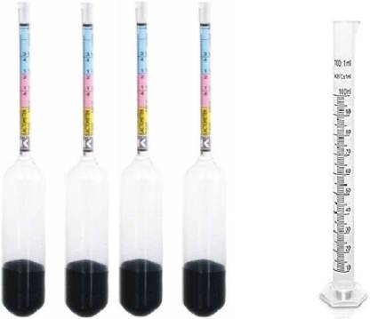 Nicolette Set of Lactometer & Jar for Milk Testing (4L1J) Hydrometer