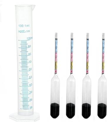 SBT Milk Lactometer Checking Milk Purity Test Kit (4 Lactometer with 1 Unit Jar) Hydrometer