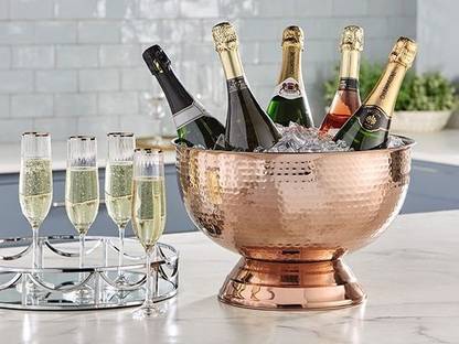 KARFE 12 L Steel Stainless-Steel, Double-Walled Insulated Drink Tub & Ice Bucket Ice Bucket