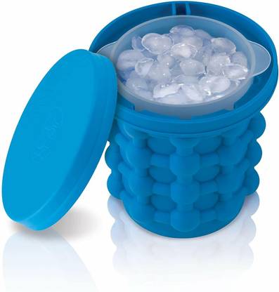 DDARSH 1 L Silicone Silicone Ice Cube Maker Genie Space Saving for Kitchen Bucket Summer Beach Ice Bucket