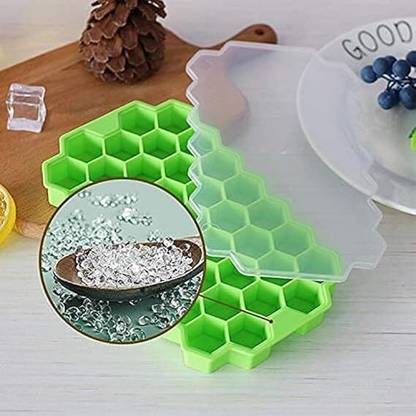 BLIZZARO Ice Cube Trays Silicone Ice Cube Molds, Easy-Release and Flexible 37 Ice Trays Multicolor Silicone Ice Cube Tray