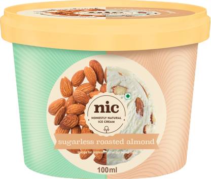 Nic Roasted Almonds Sugarless Ice Cream