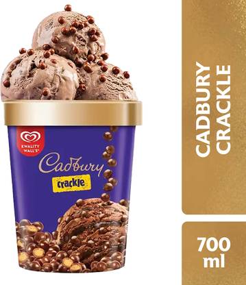 Kwality Walls Chocolate Cadbury Crackle Tub