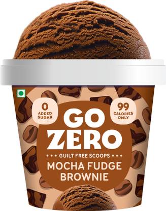 Go Zero Choco Brownie Mocha Fudge Brownie Low Calorie Guilt Free Ice Cream Cup