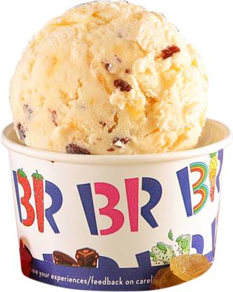 Baskin Robins Orange Fruit Overload Ice cream