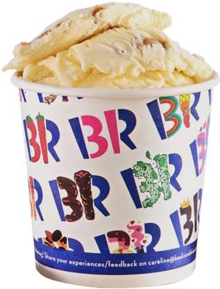 Baskin Robins Vanilla Pralines 'N Cream Ice cream