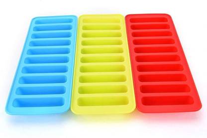Da Novira Classy Flexible & Easy-Release Silicone Ice Cube Mold for Cocktail, Parties_04 Multicolor Silicone Ice Cube Tray