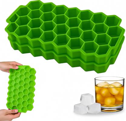 Sunvibe Ice-Cube-Tray-02 Green Silicone Ice Cube Tray