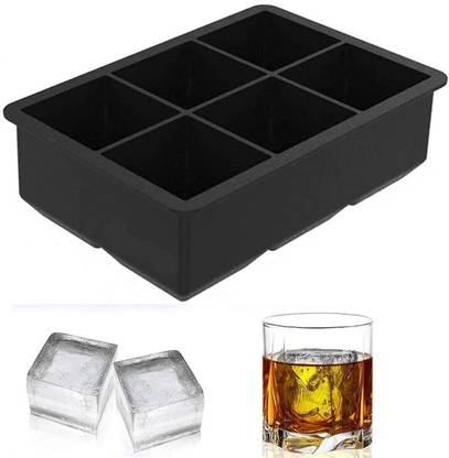 ON GATE Black Silicone Ice Cube Tray
