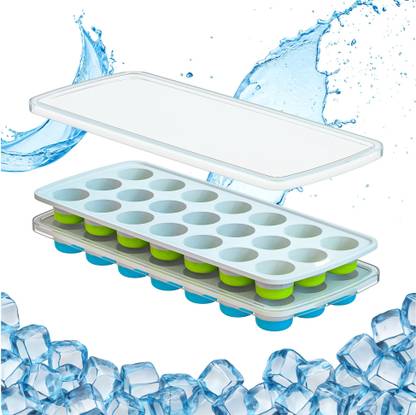 SWAPKART Multicolor Plastic, Silicone Ice Cube Tray