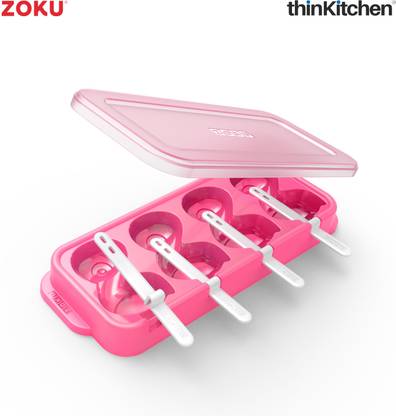Zoku Flamingo Ice Pop Mold Pink Silicone Ice Cube Tray