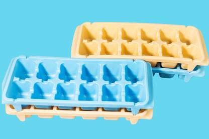 Sonanshi Flexible Perfect Ice Cubes Maker Plastic Ice Cube Tray Multicolor Plastic Ice Cube Tray