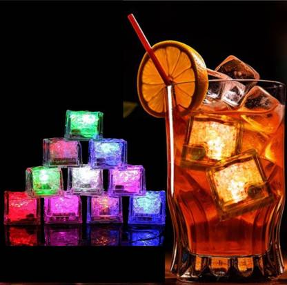 MRIYA LED Flashing 7 Color Changing Light light up ice cubes for drinks Plastic Tumbler
