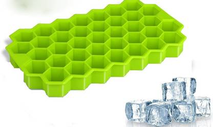 BOLDHIGH Silicone Ice Cube Tray/Honeycomb Ice Maker Tray/Ice Tray for Freezer Multicolor Silicone Ice Cube Tray
