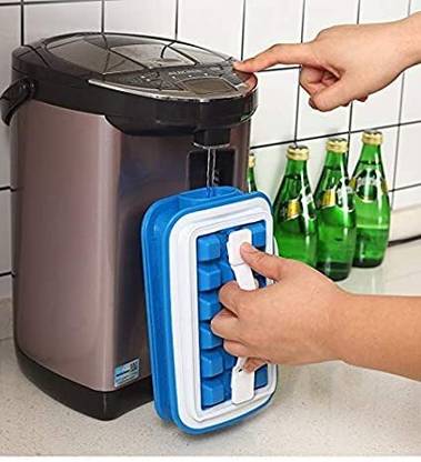 GJSHOP Ice Maker Rack Ice Tray Clean Simply Make Ice Humanize Easily Use for Travel Blue Silicone Ice Cube Tray