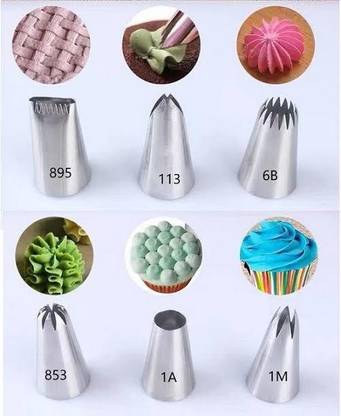 kyamison 895 6B 113 853 1A 1M Stainless Steel Multi-opening Icing Nozzle