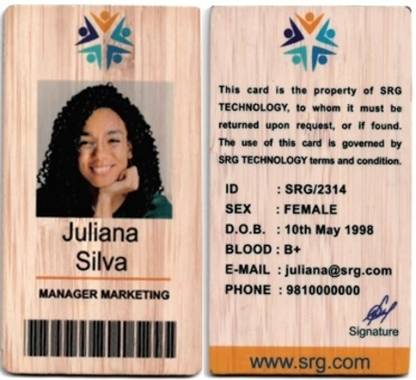 aslibamboo Bamboo ID Badge Holder