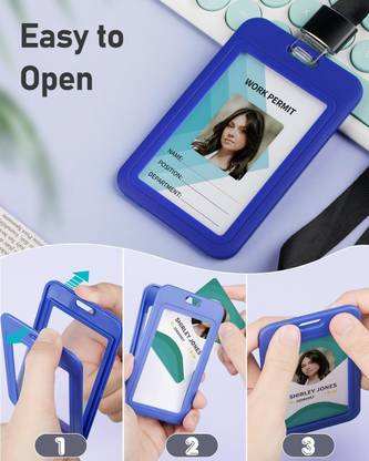 I CARDE Plastic ID Badge Holder