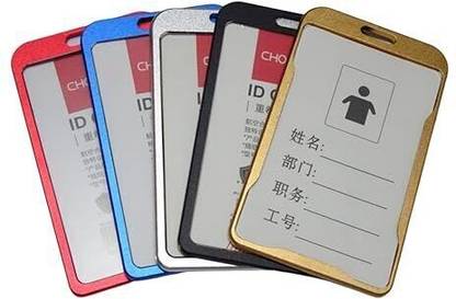 Ang Aluminum ID Badge Holder