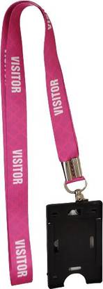 Dey 's stationery store visitor Printed Silk Lanyard With Black Holder Lanyard