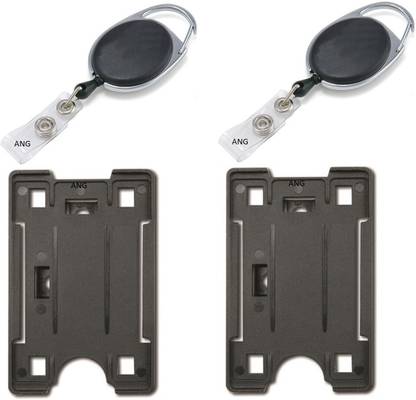 Ang Plastic ID Badge Holder, ID Badge Reel