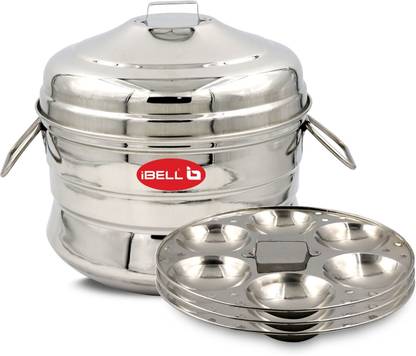 iBELL IP18P3 High Food Grade Idly Pot Stainless Steel, Idli Pot 3 Idli Plates (18 Idlyes) Induction & Standard Idli Maker