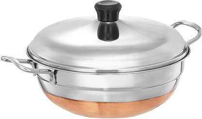 Flipkart SmartBuy Stainless Steel Multipurpose Kadai Cum Idly Cooker,8 Idly Induction & Standard Idli Maker